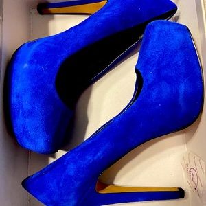 French blue Jessica Simpson heels